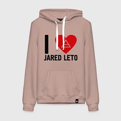 Женская толстовка-худи I love Jared Leto