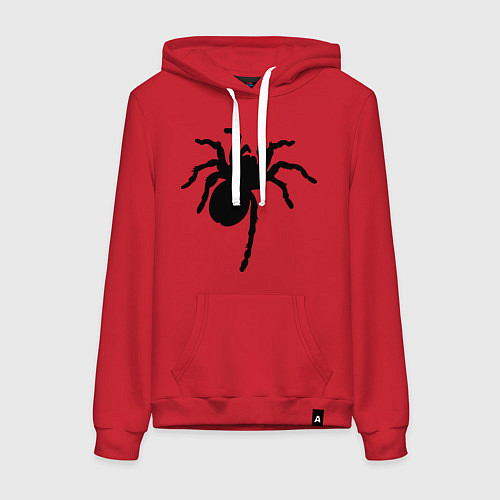 Женская толстовка-худи Черный паук / Красный – фото 1