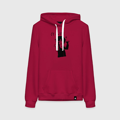 Женская толстовка-худи Бездомный Бог / Маджента – фото 1