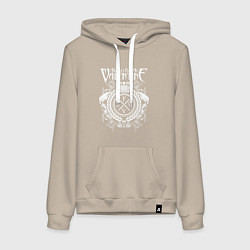 Толстовка-худи хлопковая женская Bullet For My Valentine, цвет: миндальный