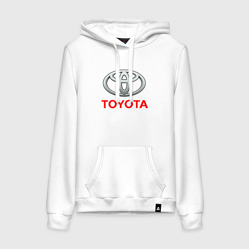 Женская толстовка-худи TOYOTA / Белый – фото 1