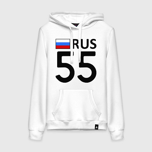 Женская толстовка-худи RUS 55 / Белый – фото 1