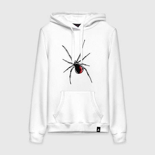 Женская толстовка-худи Черная вдова / Белый – фото 1