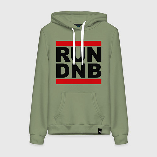 Женская толстовка-худи RUN DNB / Авокадо – фото 1