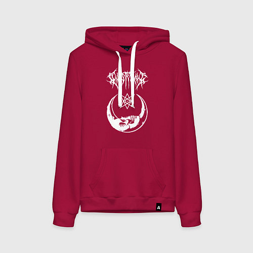 Женская толстовка-худи GHOSTEMANE НА СПИНЕ / Маджента – фото 1