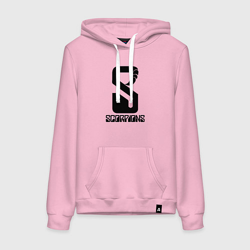 Женская толстовка-худи Scorpions logo / Светло-розовый – фото 1