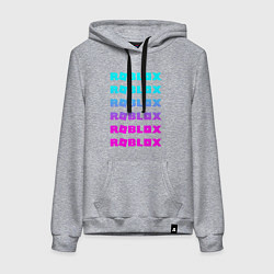 Толстовка-худи хлопковая женская ROBLOX, цвет: меланж