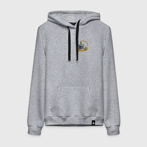 Женская толстовка-худи Denza Faradenza текст на спине / Меланж – фото 1