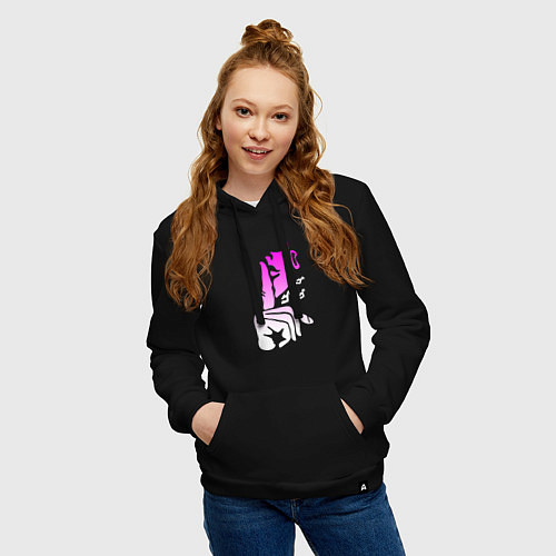 Женская толстовка-худи JOJOS BIZARRE ADVENTURE / Черный – фото 3