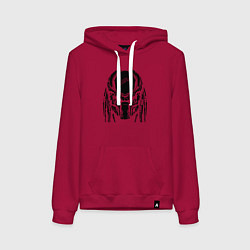 Толстовка-худи хлопковая женская PREDATOR, цвет: маджента
