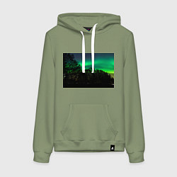 Женская толстовка-худи Северное сияние