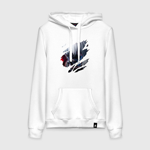 Женская толстовка-худи Кен Канеки / Белый – фото 1