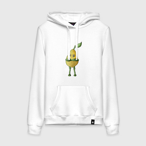 Женская толстовка-худи Лимон / Белый – фото 1