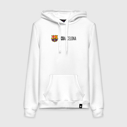 Женская толстовка-худи Barcelona FC / Белый – фото 1