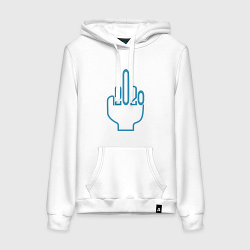 Женская толстовка-худи F*ck 2020 / Белый – фото 1