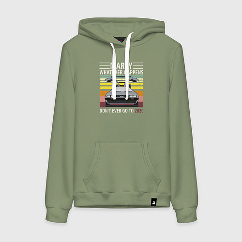 Женская толстовка-худи Back to the Future / Авокадо – фото 1