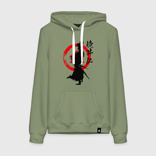 Женская толстовка-худи Ghost of Tsushima / Авокадо – фото 1