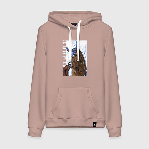 Женская толстовка-худи Number one / Пыльно-розовый – фото 1