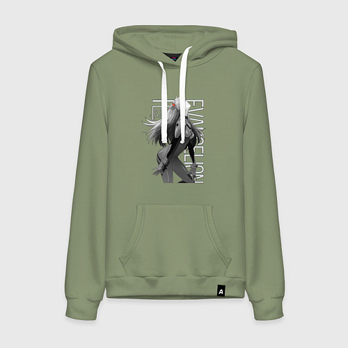 Женская толстовка-худи Евангелион / Авокадо – фото 1