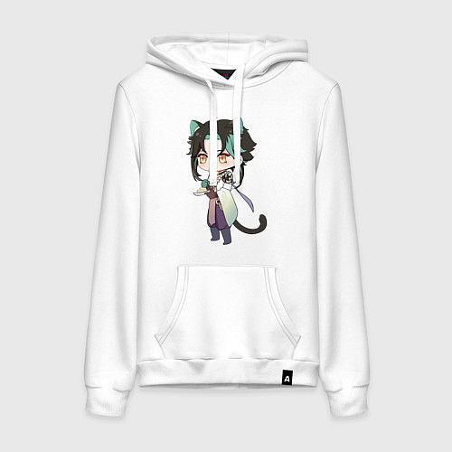 Женская толстовка-худи Чиби Сяо / Белый – фото 1