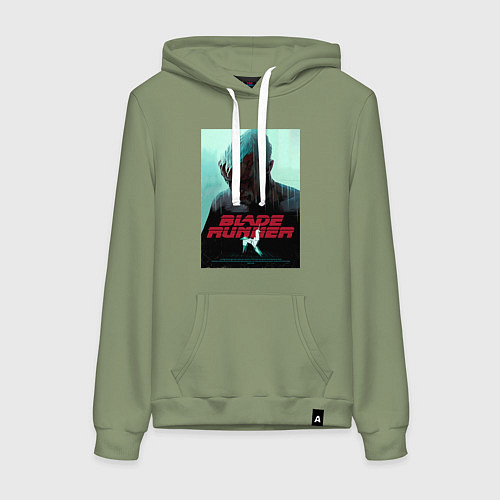 Женская толстовка-худи Слезы в дожде Blade Runner / Авокадо – фото 1
