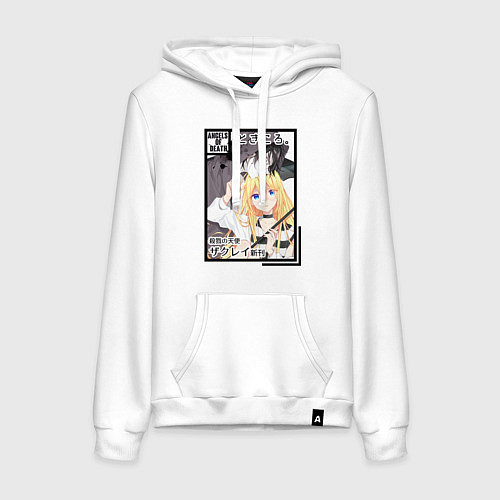 Женская толстовка-худи Ангел кровопролития / Белый – фото 1