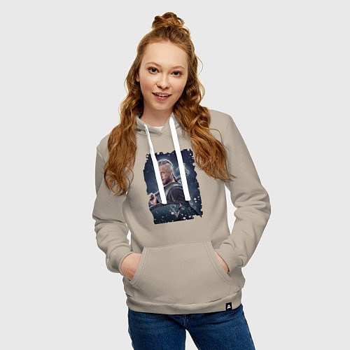 Женская толстовка-худи Рагнар / Миндальный – фото 3