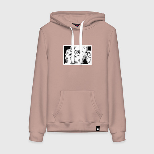 Женская толстовка-худи Cry Baby / Пыльно-розовый – фото 1