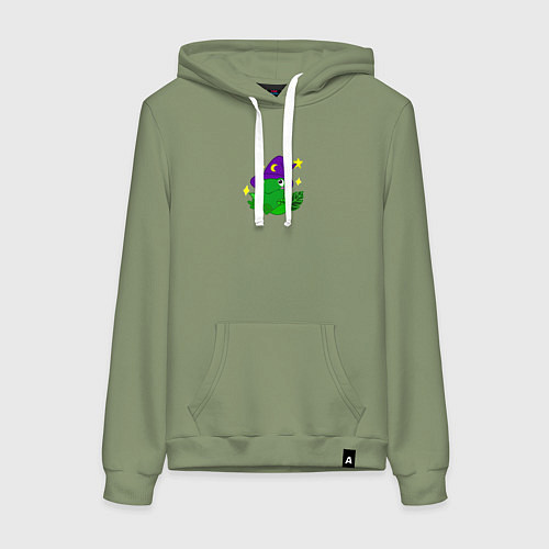 Женская толстовка-худи Лягушка волшебница / Авокадо – фото 1