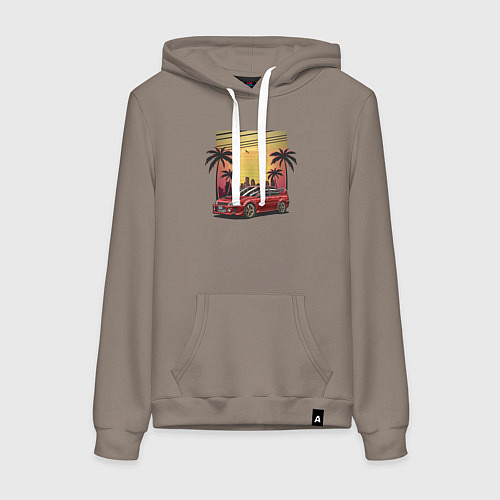 Женская толстовка-худи Mitsubishi lancer VI / Утренний латте – фото 1