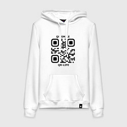 Женская толстовка-худи QR-SMILE