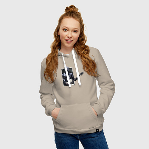 Женская толстовка-худи Уэс / Миндальный – фото 3