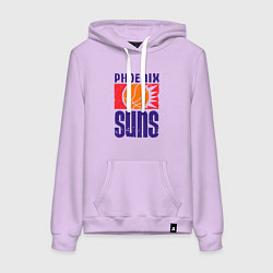 Толстовка-худи хлопковая женская Phoenix Suns, цвет: лаванда