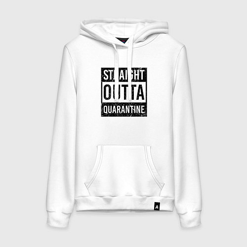 Женская толстовка-худи Из Карантина / Белый – фото 1