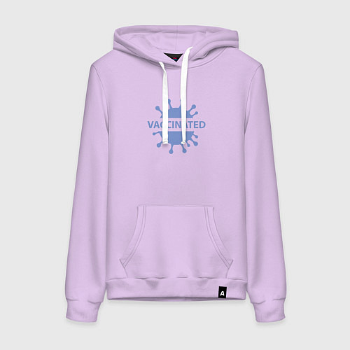 Женская толстовка-худи Вакцинирование / Лаванда – фото 1