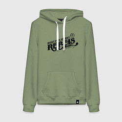 Толстовка-худи хлопковая женская Hot Wheels Built for speed, цвет: авокадо