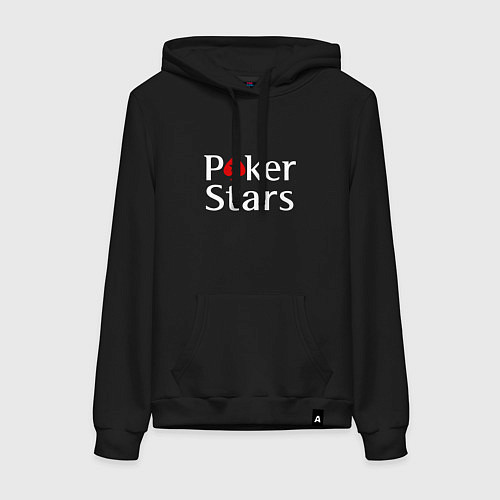 Женская толстовка-худи PokerStars логотип / Черный – фото 1