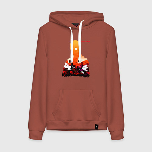 Женская толстовка-худи Бой Сайтама и Бороса One Punch-Man / Кирпичный – фото 1