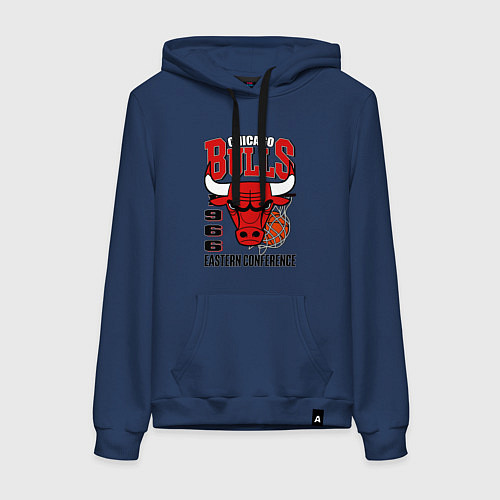Женская толстовка-худи Chicago Bulls NBA / Тёмно-синий – фото 1