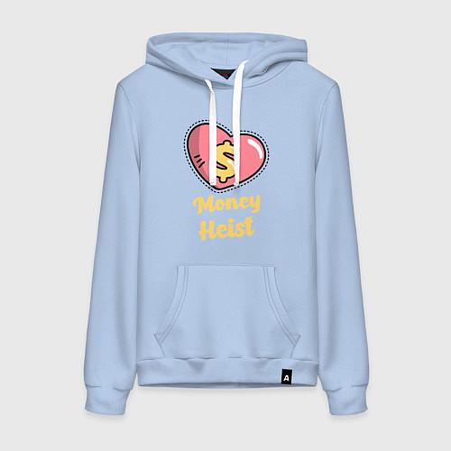 Женская толстовка-худи Money Heist Heart / Мягкое небо – фото 1
