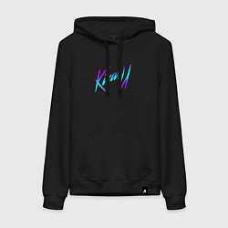 Женская толстовка-худи КИЗАРУ НЕОН ЛОГО KIZARU NEON LOGO