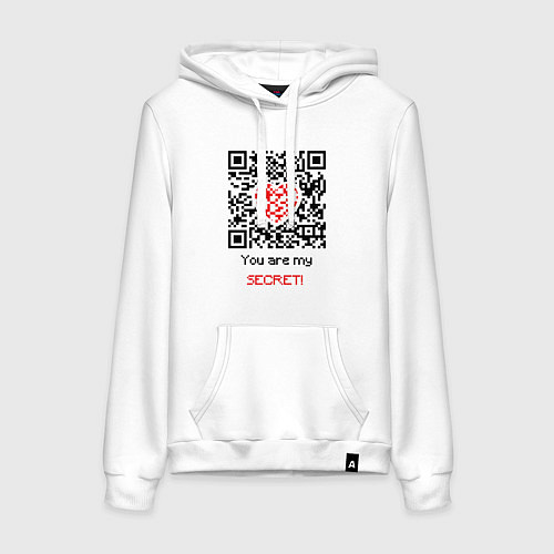 Женская толстовка-худи QR-Love / Белый – фото 1