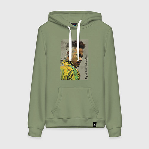 Женская толстовка-худи Neymar Junior - Brazil national team / Авокадо – фото 1