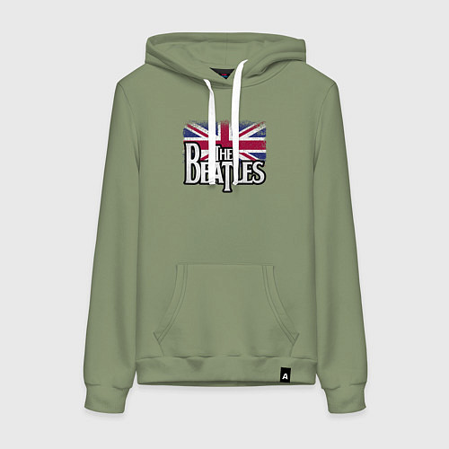 Женская толстовка-худи The Beatles Great Britain Битлз / Авокадо – фото 1