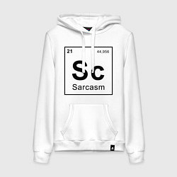 Женская толстовка-худи САРКАЗМ - SARCASM, Sc Таблица Менделеева