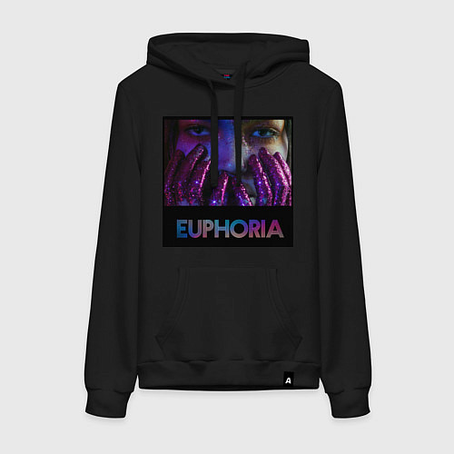 Женская толстовка-худи Сериал Euphoria - Зендея / Черный – фото 1