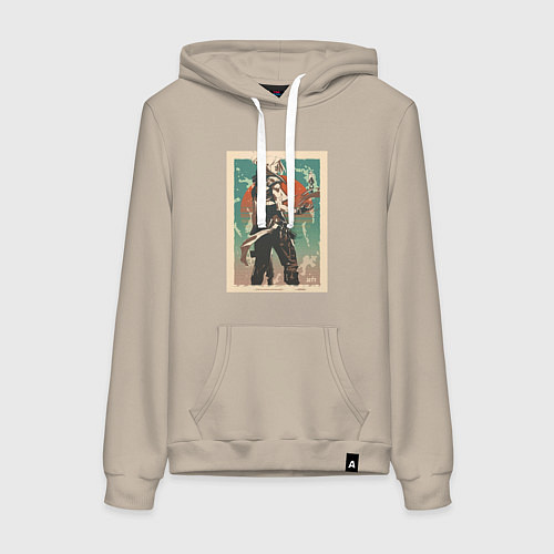 Женская толстовка-худи Jett art / Миндальный – фото 1