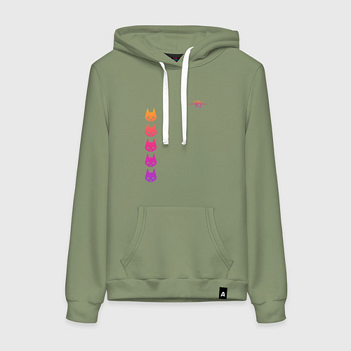 Женская толстовка-худи Stray: Gradient / Авокадо – фото 1