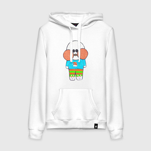 Женская толстовка-худи Лалафанфан Бумажная Уточка / Белый – фото 1