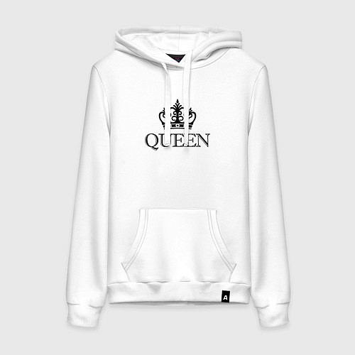 Женская толстовка-худи QUEEN ПАРНЫЕ Королева / Белый – фото 1